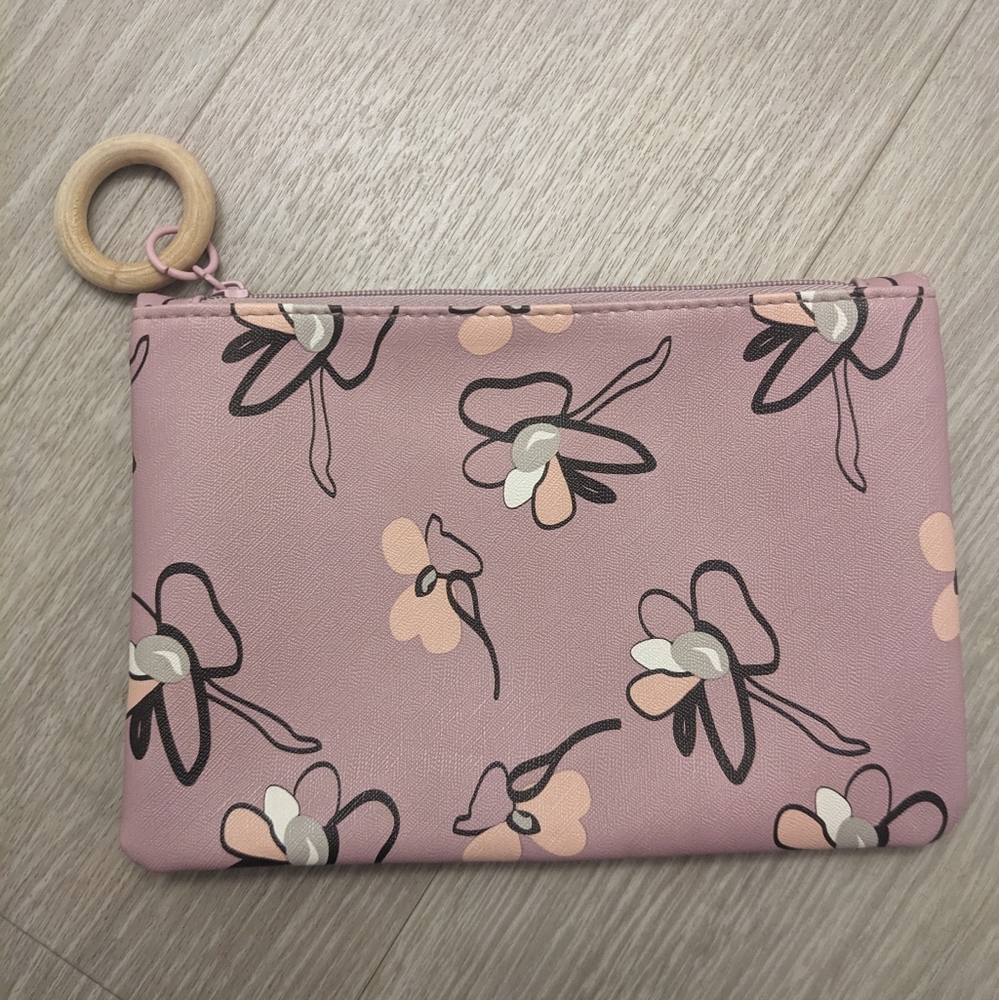 Ipsy floral make-up bag